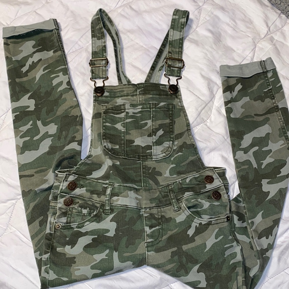 Girls Justice camo overalls